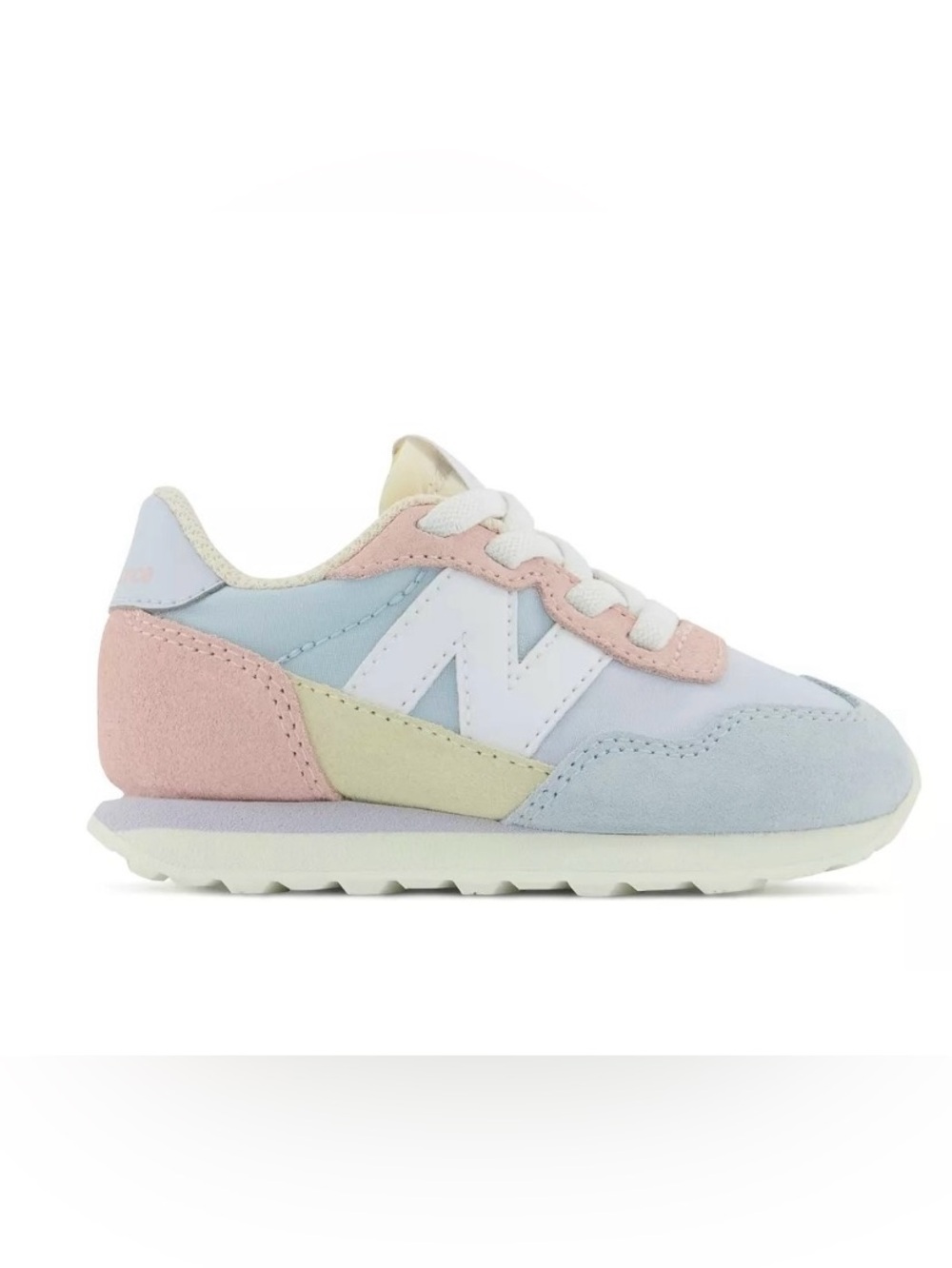 NIB NEW BALANCE 237 Toddler Girl Sneakers | Pink/Blue/Yellow MSRP $60 Size 7T